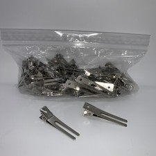 1.8 Inches Hairdressing Double Prong Pin Curl Setting Section Hair Clips 50pc
