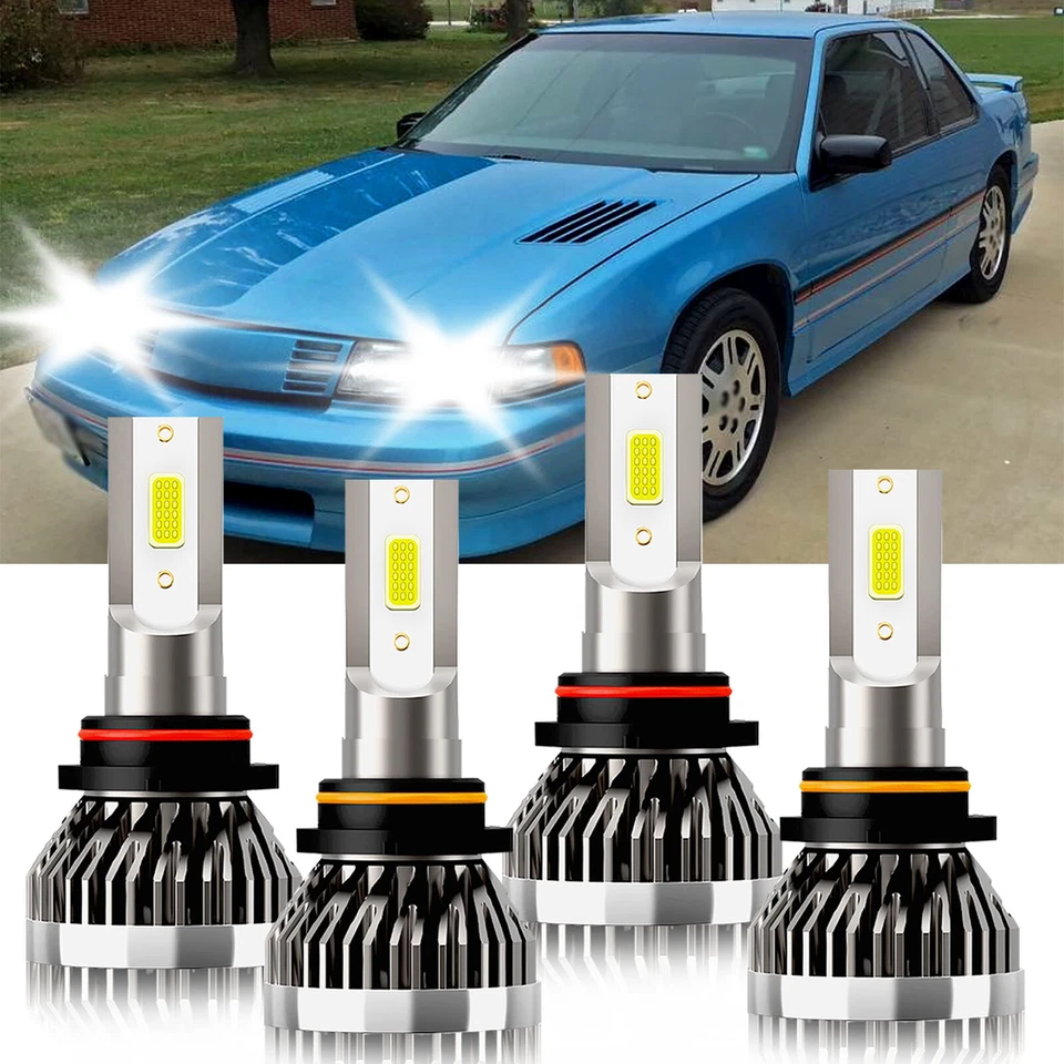 For Chevrolet Lumina APV 1990-1996 9005+9006 LED Headlight High Low Beam Bulbs - Изображение 2 из 4