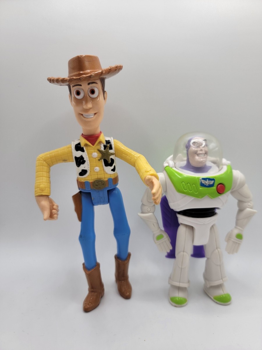 90S USA製 TOY STORY Disney BURGER KING XL Vintage 1995 Burger King Disney Toy Story Woody and Buzz LightYear