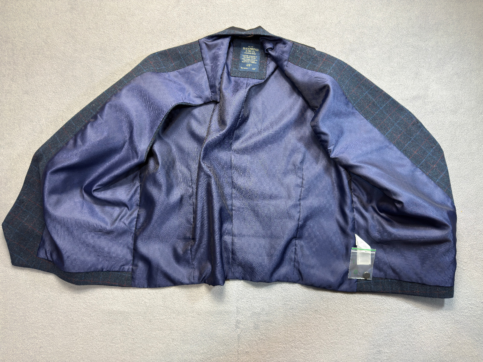 Hammond & CO. blue vest waistcoat mens size 48'' image 4