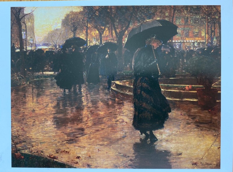 Paintings of New York Series - Art Postcard  - CHILDE HASSAM'S  Union Square