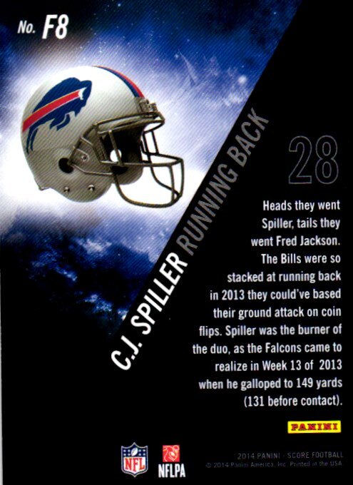 2014 Score #F8 C.J. Spiller Franchise Blue | eBay