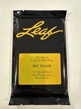 Ric Flair 2024 Leaf Legends Wrestling Slabbed #1/1 Pre-Production Pack SEALED