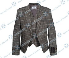 ARGYLE KILTJACKE MIT WESTE TWEED HOCHZEITSJACKE | BRAEMAR / CRAIL JACKET