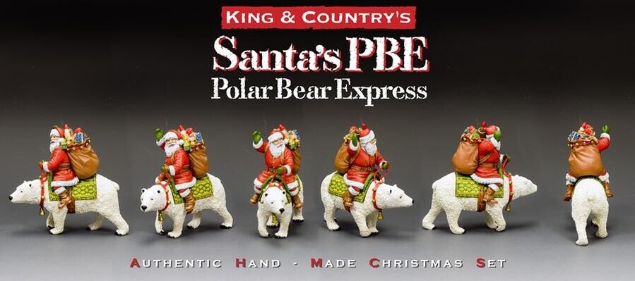 Figurines King and Country XM022-01 Santa Polar Bear Express miniatures 1/30