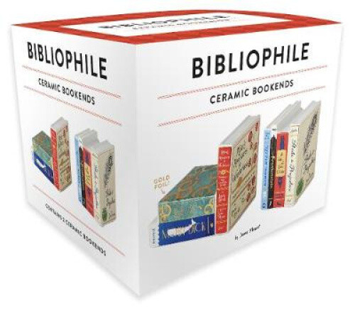 Bibliophile Ceramic Bookends by Jane Mount