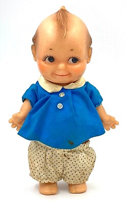 Kewpie Doll Non-Jointed w/Moving Head Vintage Vinyl Cameo 7