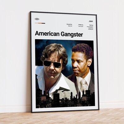 American Gangster Movie Film Poster Art Print UK - Main Image