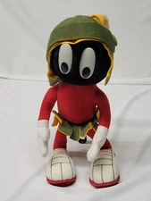 VTG 1993 WARNER BROS MARVIN THE MARTIAN plush 24k  12" alien posable mighty star