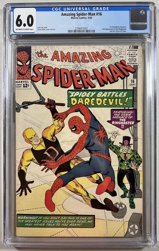 Amazing Spider-Man 16 (Marvel, 1964)  CGC 6.0 **1st Daredevil/Spider-Man Meet **
