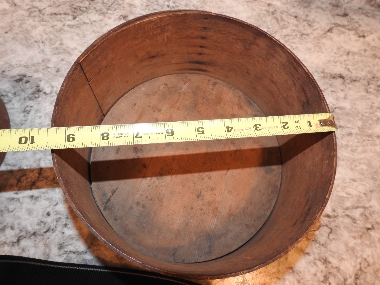 9 Two Antique Shaker Type Wooden Dry Grain Measurers By Wilkins
