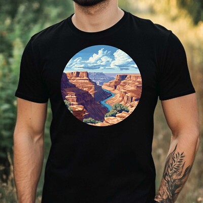 T-Shirt Herren Grand Canyon Nationalpark Motiv Baumwolle Größe XS bis 5XL