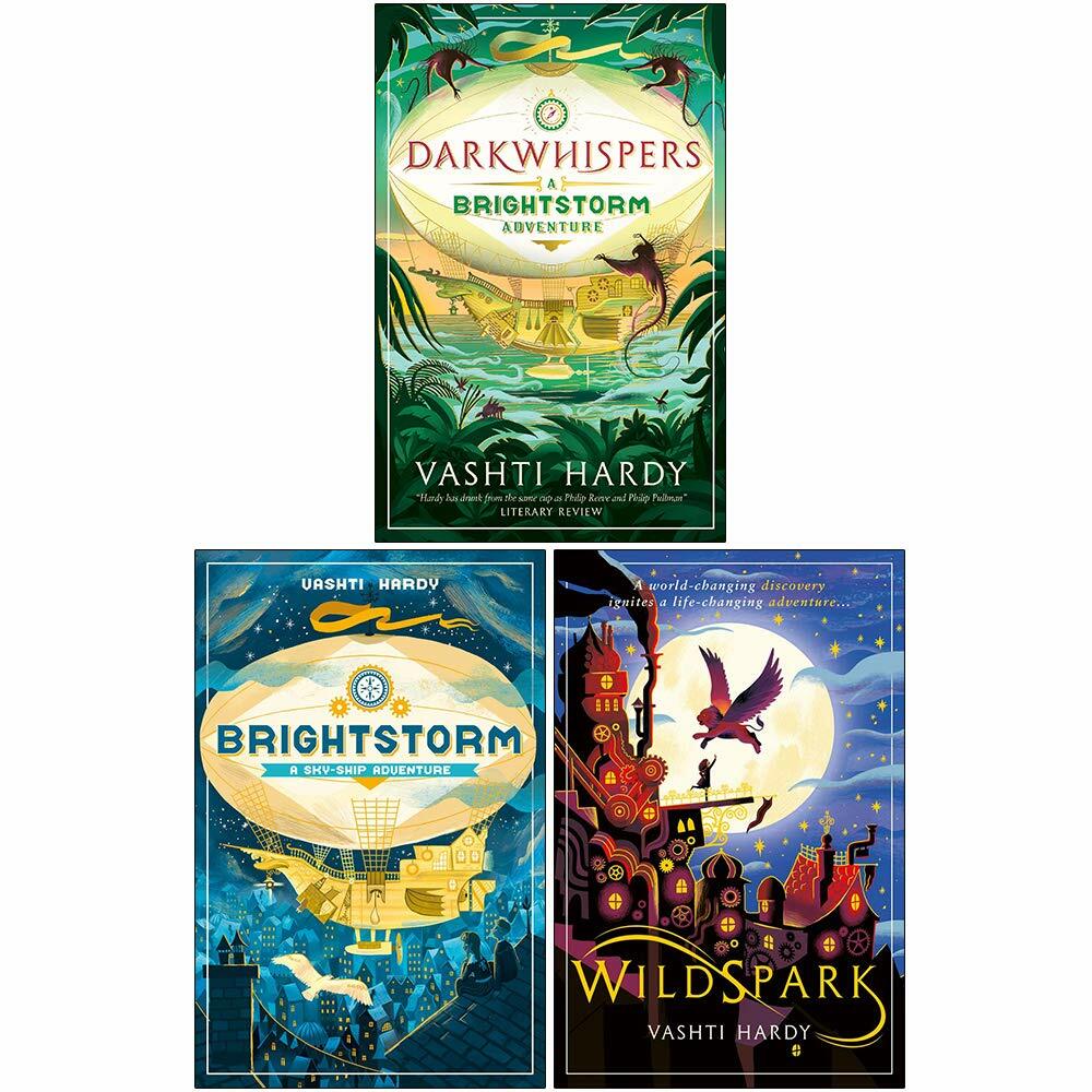 Vashti Hardy 3 Books Collection Set(Darkwhispers,Brightstorm,Wildspark) NEW