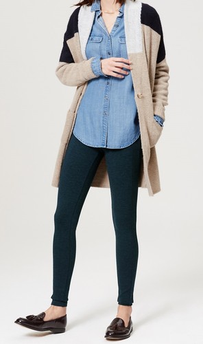 Ann Taylor LOFT Seamed Ponte Leggings 