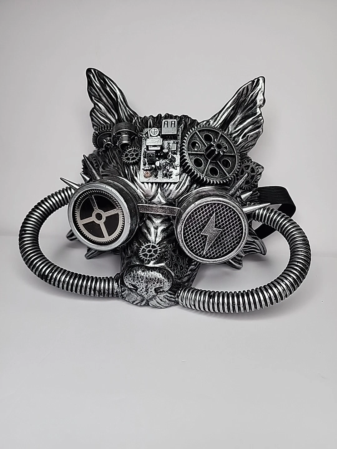Steampunk Venezia Wolf Plague Doctor Carnevale Masquerade Mask Silver Maschera