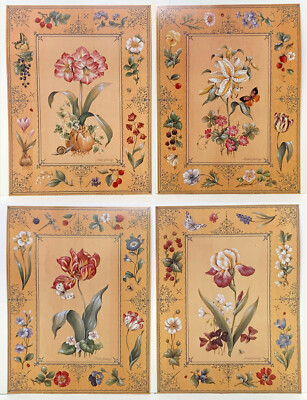 Amaryllis/Weiße Lilie/Tulpe/Iris Reproduktionsdruck der Künstlerin Pamela Gladding