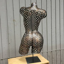 Metal Wall Art Abstract Sculpture Torso home decor by Holly Lentz