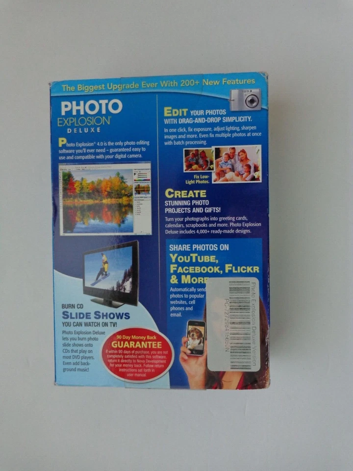 Nova Photo Explosion Deluxe Version 4, Complete Digital Photo Studio, New SEALED - Image 2 of 4