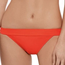 SO Juniors Banded Hipster Swim Bottoms Small 3-5 New with Tags Hot Tamale Rib