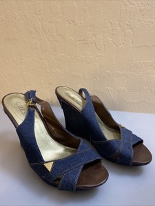guess denim heels