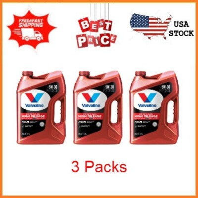 High Mileage with MaxLife Technology SAE 5W-30 Synthetic Blend Motor Oil 5 QT