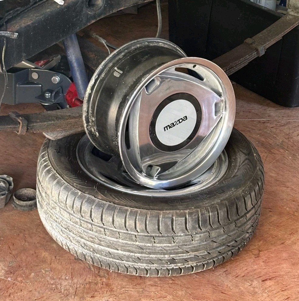 4x RX-7 MAZDA Rotary Classic Rim Center Caps For REPLACEMENT RIMS