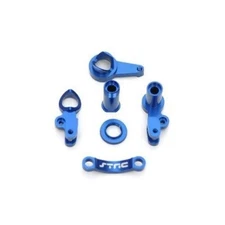 SPTST6845B STRC HD Aluminum Steering Bellcrank Set (Blue) (Slash 4x4)
