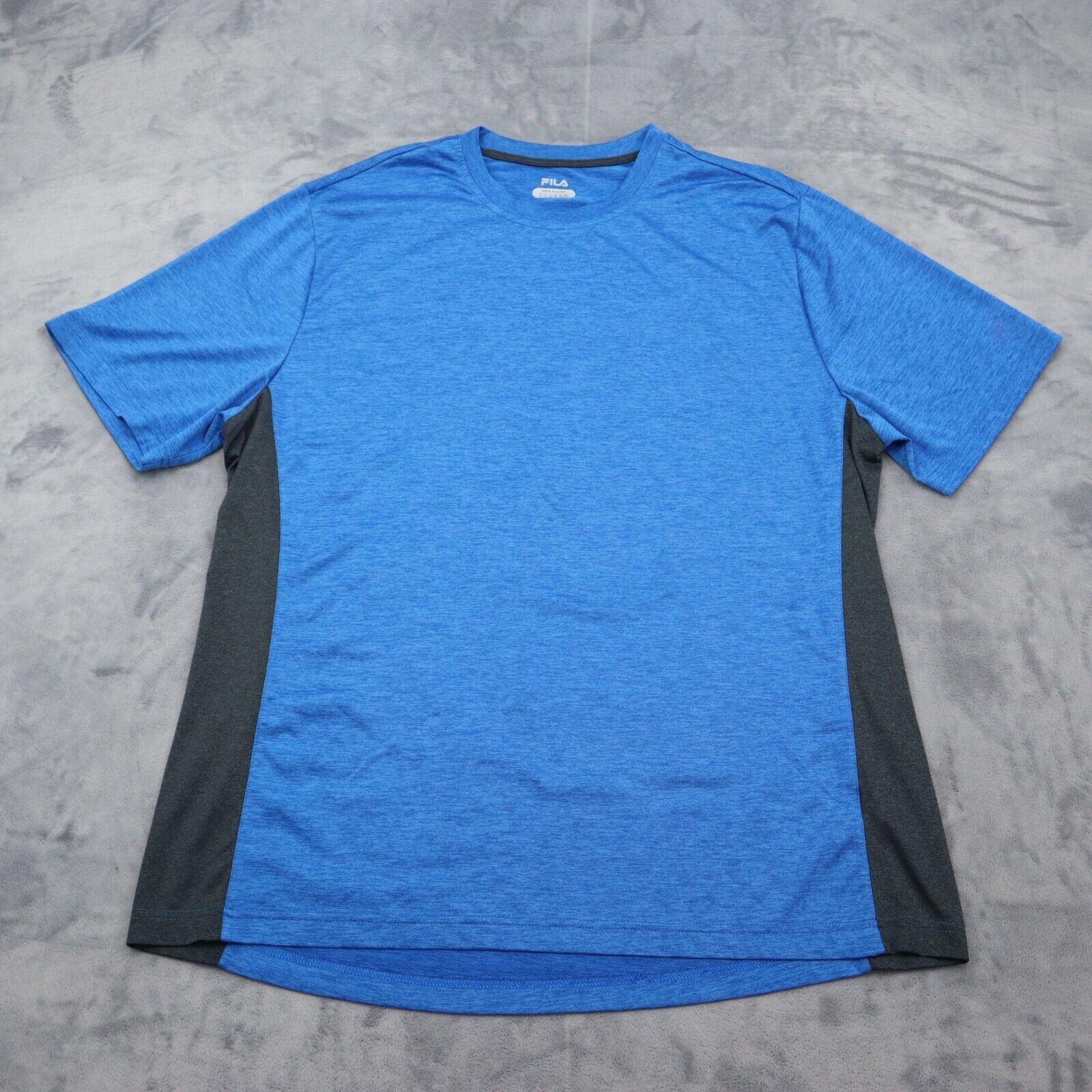 Maglia Fila Uomo XL Blu Manica Corta Girocollo Atletica Attiva Allenamento Maglietta