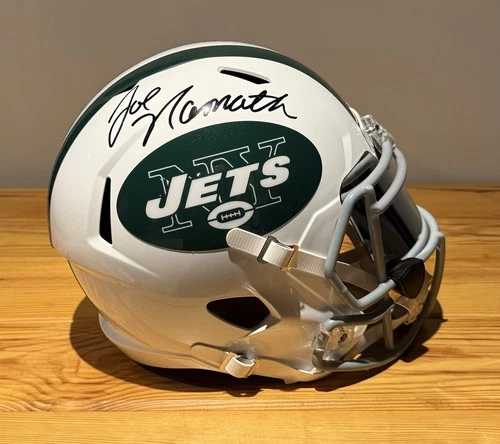 Joe Namath Autographed New York  Jets 65-77 TB Replica Full Size Helmet -PSA Coa