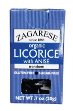 Zagarese 100% Organic Licorice with Anise, 0.88-Ounce Flip Boxes (Pack of 6)
