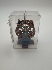 Vintage Schylling Ferris Wheel Carnival Ride Litho Tin Toy w Tags Sku 32
