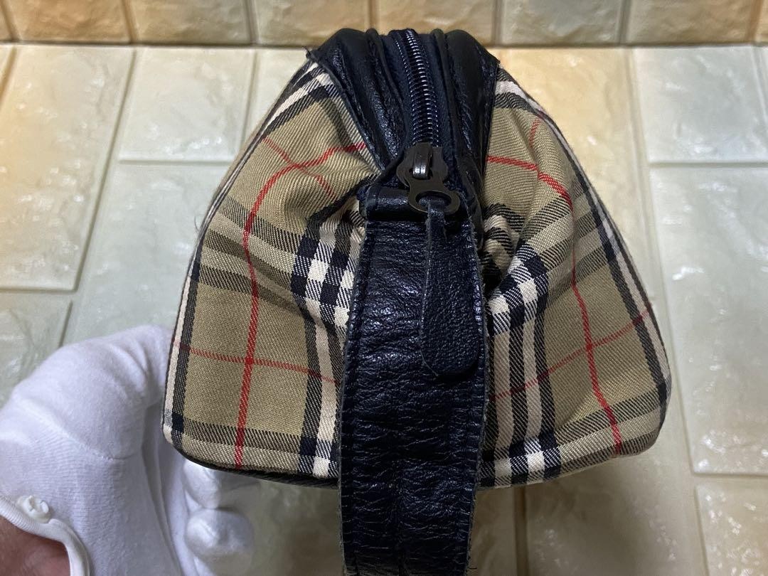 Burberry Vintage Nova Check Clutch Bag UK Made 80s/90s
