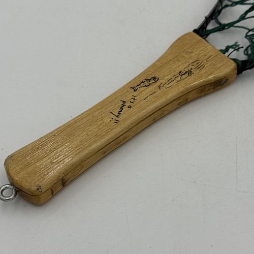 New Handcrafted Fly Fishing Landing Net–C. Funayama 11/01 DenverCO Carve Wood A2 - Picture 7 of 8