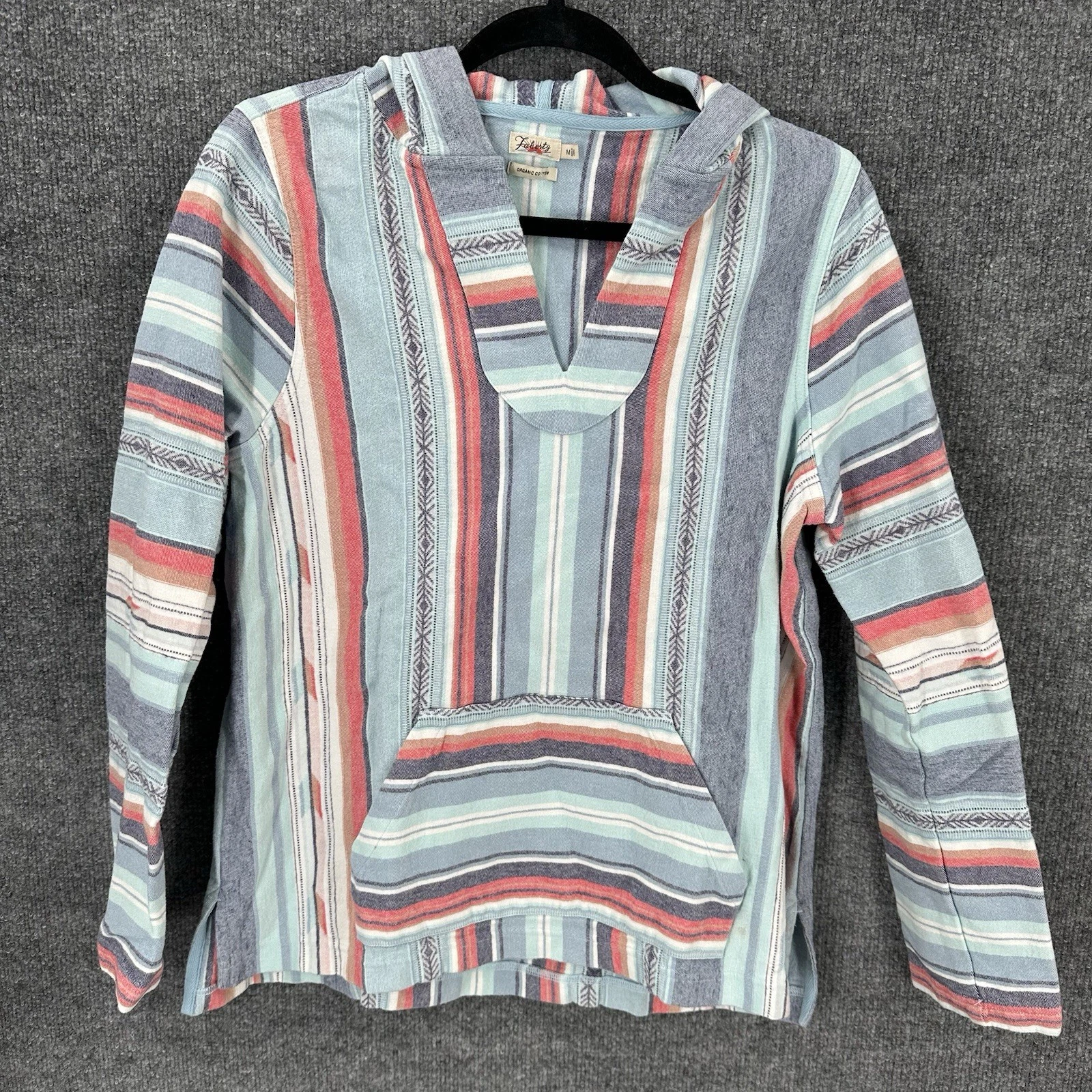 Faherty Baja Poncho Hoodie Sweater Women’s M Organic Striped Sierra Paradise
Opens in a new window o