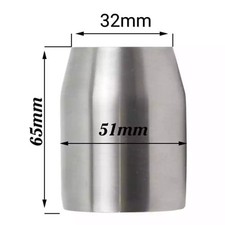 ADATTATORE CONICO MARMITTA 51-32mm BOCCOLA  MOTO SCOOTER QUAD TERMINALE SCARICO