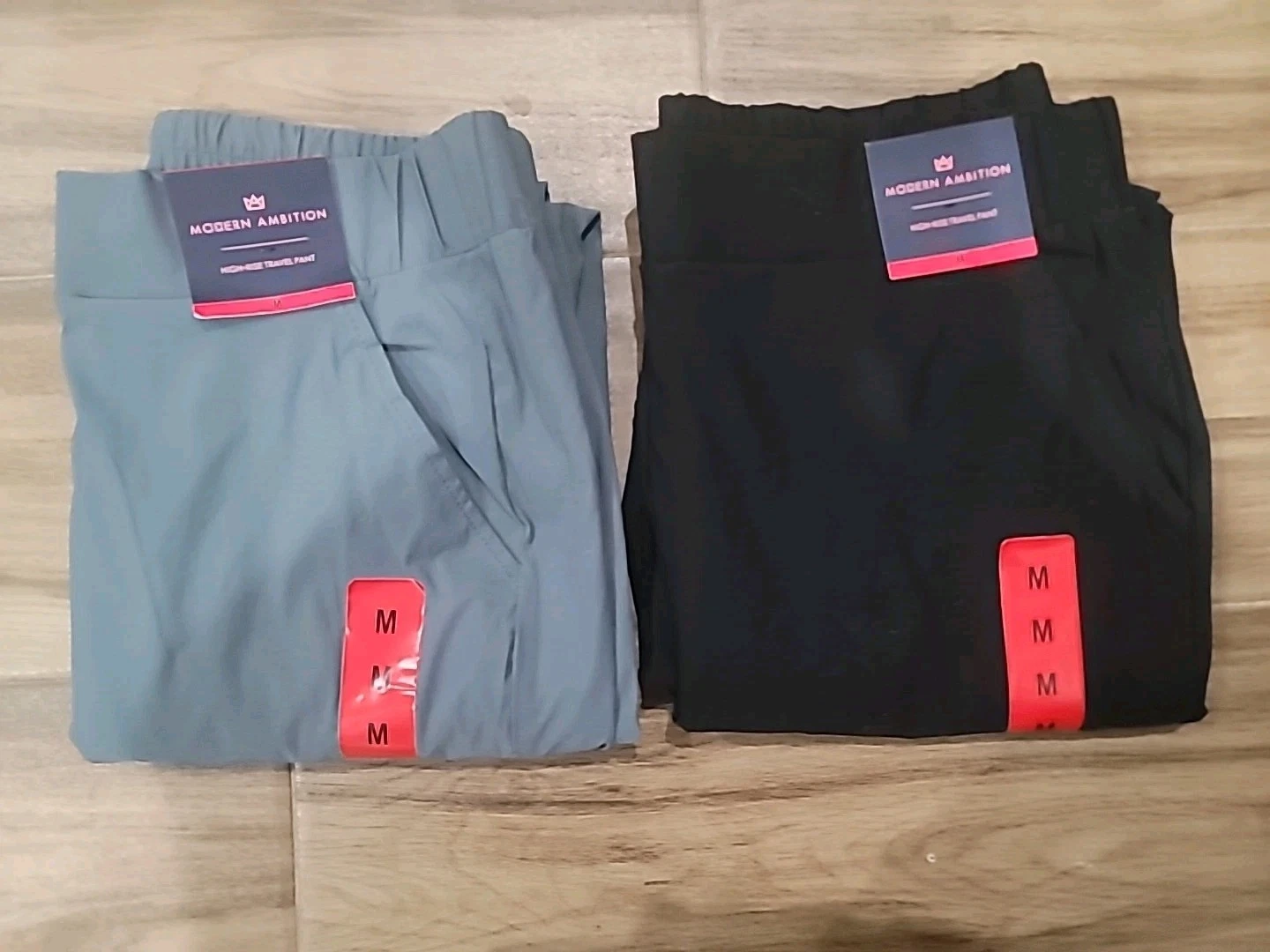 MODERNS AMBITION LADIES 'S TRAVEL PANTS BLACK, BLUE ,MEDIUM, XLARGE. NWT