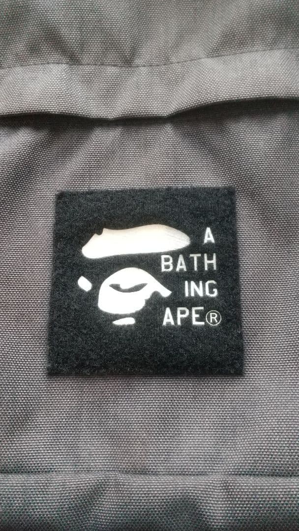 A BATHING APE Large Black Backpack Adjustable Str… - image 3