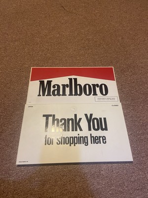 Vintage 1989 Marlboro Cigarettes Thank You For Shopping Store