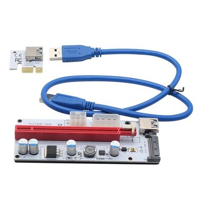 PCI-E Express Riser Karte 008s VER008S 1x zu 16x Adapter Karte USB 3,0