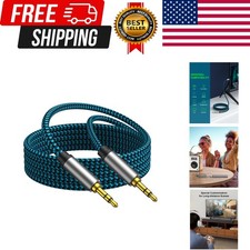 Aux Cord 5Ft/1.5M, Nylon Braided 3.5Mm Audio Cable Headphone Cable 3.5Mm Male to