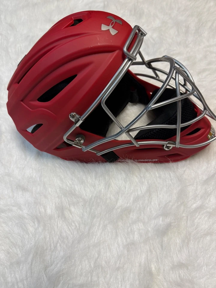 安德玛职业青少年棒球捕手面具尺寸 6 1/4-7 UAHG2-YM — 第 2/4 张图片