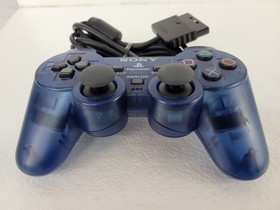 PlayStation 2 PS2 OEM Sony DualShock 2 Controller Ocean Blue Clear Working