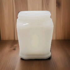 Vintage Max Factor Hollywood Milk Glass Cleansing Cream Jar, No Lid - RARE