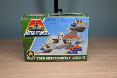 Vintage 1989 Mega Force VROCS Thunderwolf Heavy Lift Helicopter Kenner Sealed