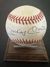 Mickey Mantle Signed Auto Baseball on American League Bobby Brown Rawlings Ball