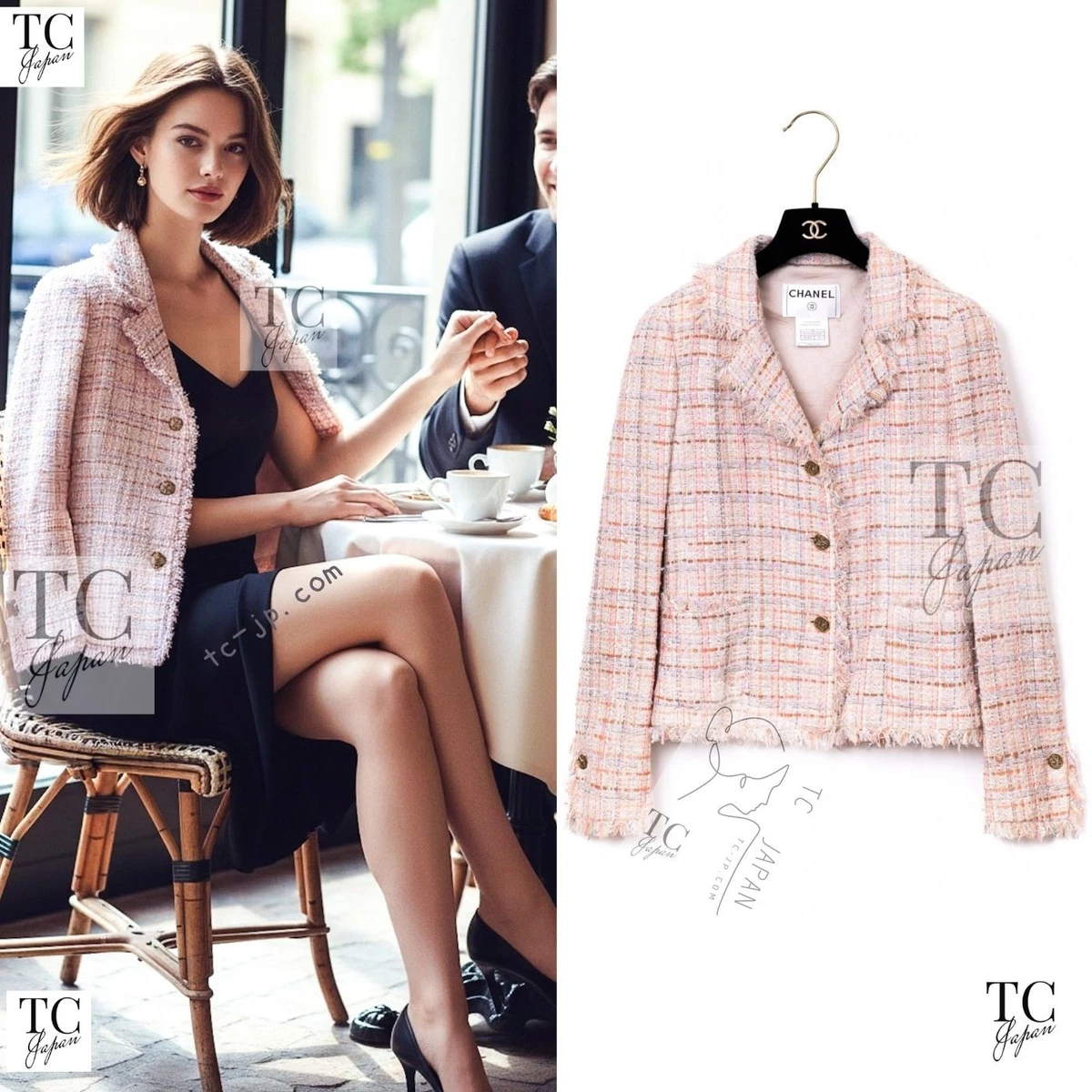 CHANEL Pink Checked Coats, Jackets & Vests for Women for sale | eBay
