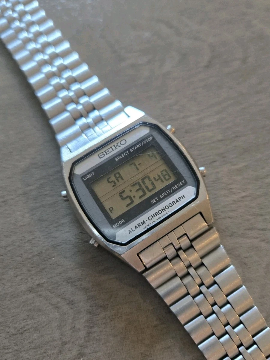 Seiko Stainless Steel Band Men Wristwatches with Backlight for