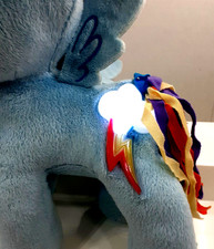 My Little Pony Rainbow Dash 12" Plush Hasbro 2013 Talking Light Up Wings G4