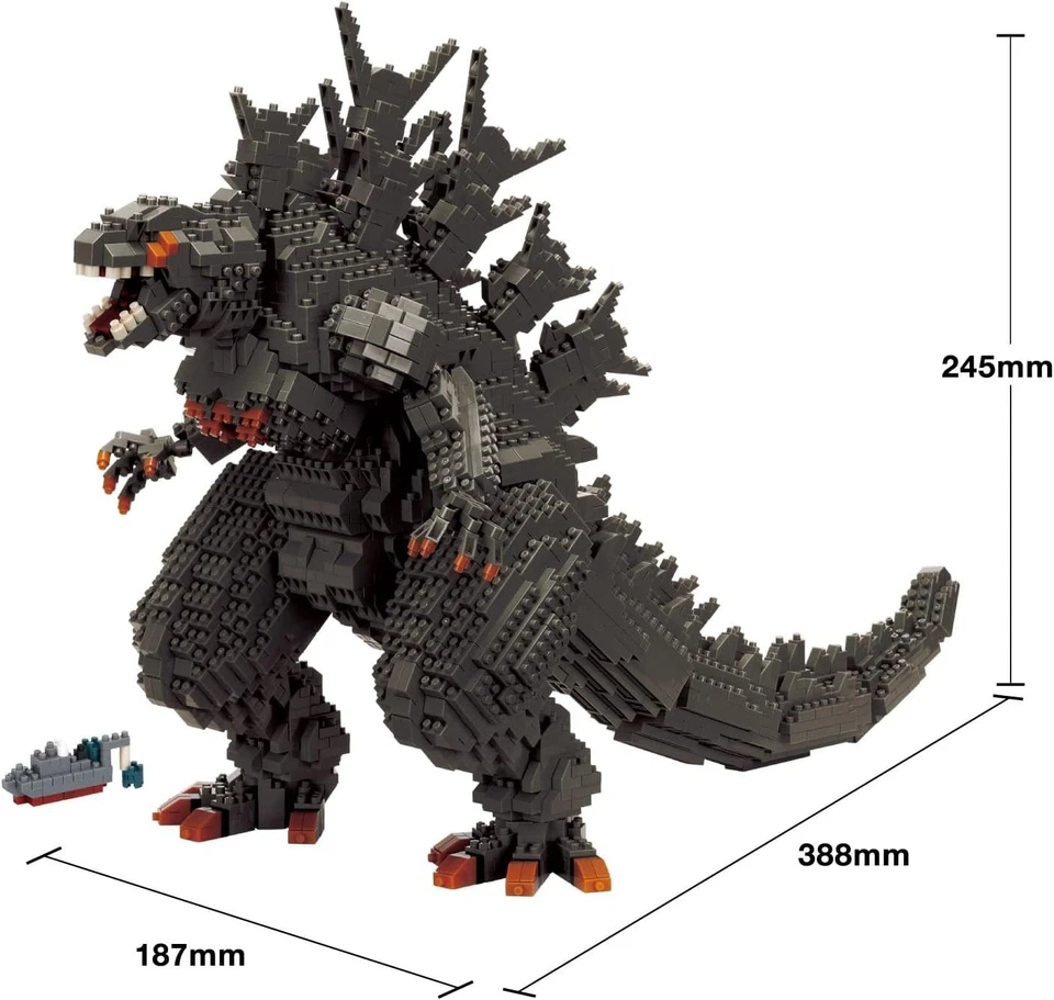 Nanoblock -1.0 Giant Godzilla 2023 Minus One Figure Deluxe Edition NB-063 - Image 2 of 4