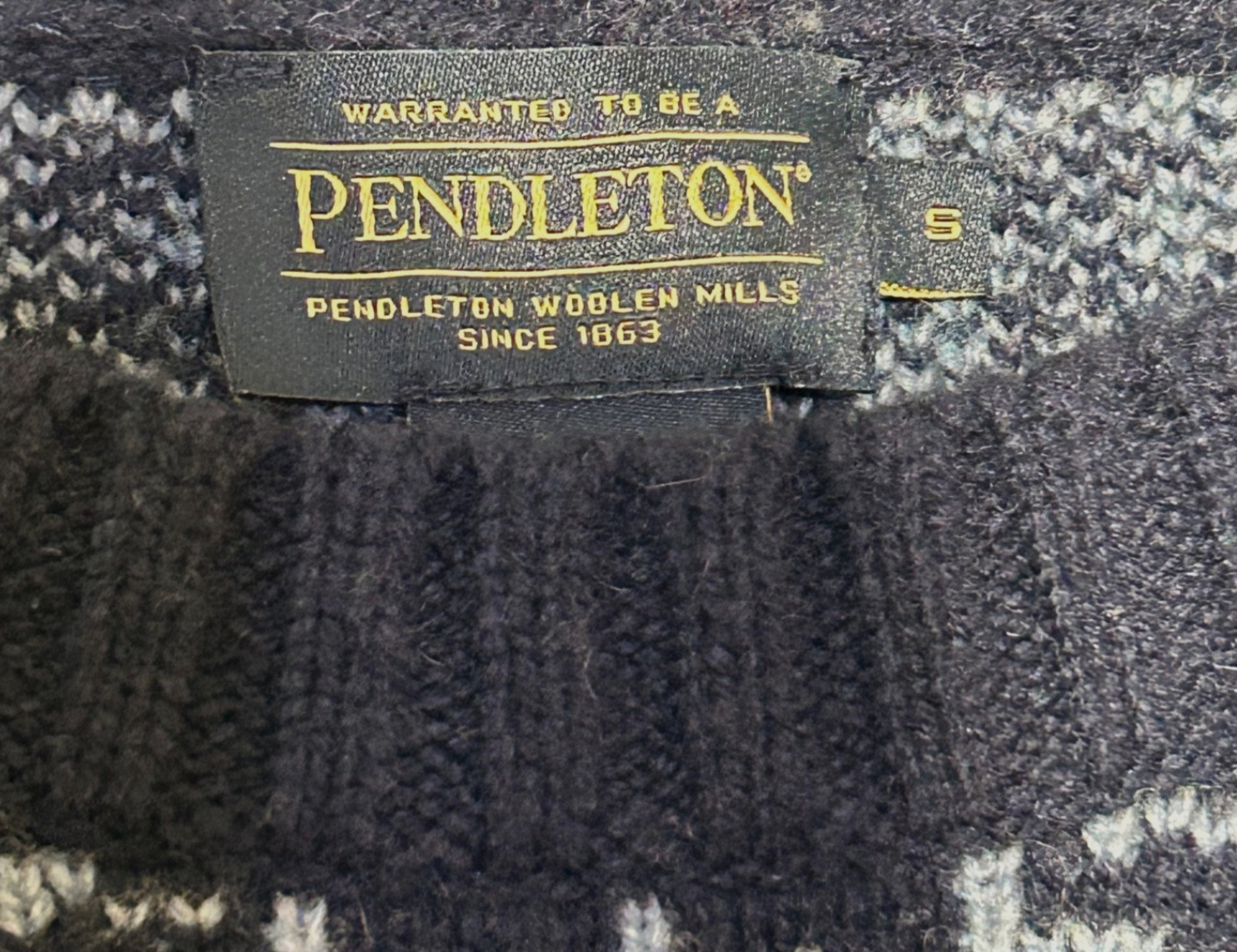 Pendleton Crew Neck 80% Lambs Wool Pullover Sweat… - image 3